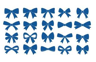 Modern Ribbon Bow Icons for Digital Use vector