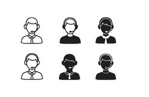 Customer Support Icon Set Business Support vector