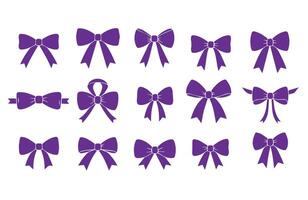 Elegant Ribbon Bow Icons for Digital Projects vector