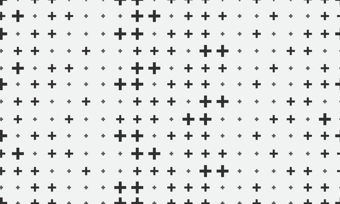 Medical cross seamless pattern. Plus background. Geometric pattern.