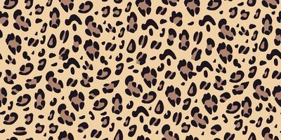 Leopard seamless pattern. Animalistic print background vector