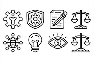 Help Desk Support and Assistance Icons vector