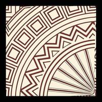 a brown and white pattern with geometric shapes vector