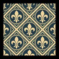 a pattern with fleur de lis on it. vector