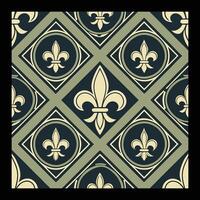 a pattern with fleur de lis on it vector