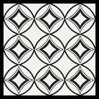 a black and white pattern with a circle design. vector