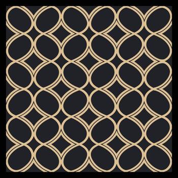 a black and gold pattern with a circle design vector