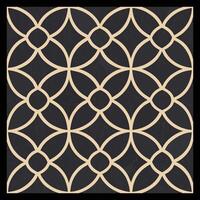 a black and white tile with a geometric pattern vector