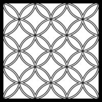 a black and white drawing of a geometric pattern. vector