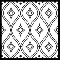 a black and white pattern with a diamond design. vector