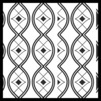 a black and white pattern with a diamond design vector