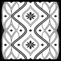 a black and white design with a pattern vector