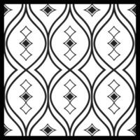 a black and white pattern with a diamond pattern vector