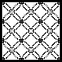 a black and white geometric pattern on a white background. vector