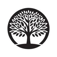 Deciduous Tree Silhouette Vectors for Custom Logo Designs