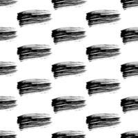 Seamless pattern with dark hand drawn scribble smear on white background. Abstract texture vector