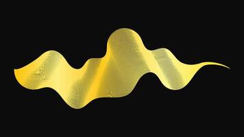 Abstract backdrop with luxury golden waves on dark background. Modern technology wave design vector