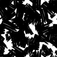 Seamless pattern with black marker scribbles on white background vector