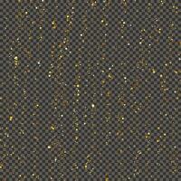 Gold glittering dust on a gray background. Dust with gold glitter effect and empty space. illustration vector