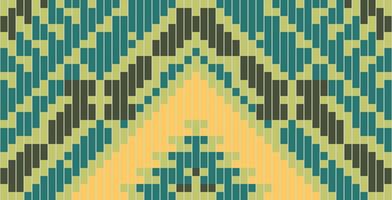 Fabric Design Abstract Geometric Pattern Designfolk Embroidery, Aztec Geometric Ornament Print. Design for Carpet, Wallpaper, Clothing, Wrapping, Fabric vector