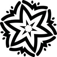 Colouring Book Page Art Circular Pattern in the Form of a Mandala Decorative Ornament in Ethnic Oriental Style. vector