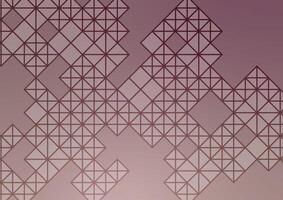 Square pattern brown graphic presentation background vector