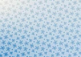 Flower soft blue pattern gradient background vector