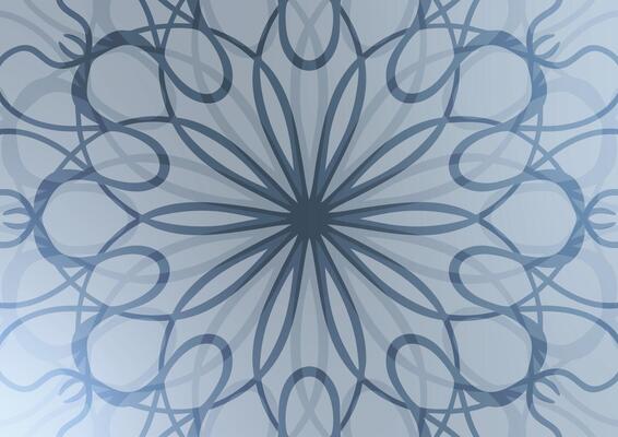Mandala blue gradient dark art background