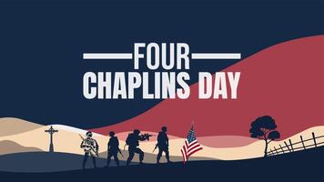 Remembering the Four Chaplains A Legacy of Heroism vector