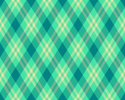 Vibrant teal and pale yellow diagonal plaid pattern. Perfect for textile designs, website backgrounds, or any project needing a fresh, modern aesthetic. Seamless repeat for endless applications. vector