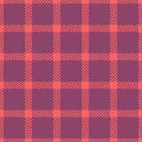 Vibrant coral and mauve plaid pattern. Perfect for textile design, fashion, website backgrounds, or any project needing a stylish geometric texture. Seamless repeat for easy application. vector