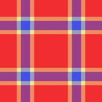 20s plaid check pattern, celtic fabric textile. Gift paper tartan texture seamless background in orange and red colors. vector