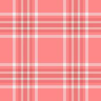 Eps tartan pattern plaid, holiday background fabric . Overlayed texture textile seamless check in red and light colors. vector