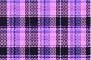 Vibrant pink and purple plaid pattern. Perfect for textile design, fashion, scrapbooking, and website backgrounds. This stylish seamless texture adds a touch of modern flair to any project. vector