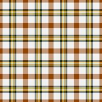 Paisley textile texture seamless, harvest fabric check pattern. Equal background plaid tartan in orange and grey colors. vector