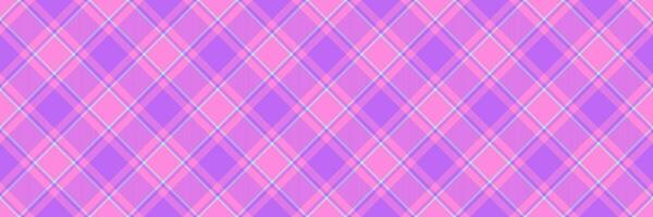 Pretty pink and purple diagonal plaid pattern. Perfect for backgrounds, textiles, scrapbooking, and digital design projects. This soft, pastel design offers a feminine and cheerful aesthetic. vector