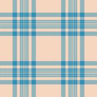 Deco pattern background plaid, blue fabric tartan seamless. Wide texture textile check in cyan and light colors. vector