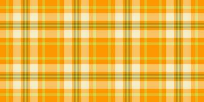 Vibrant orange and pastel yellow plaid pattern. Perfect for textile design, website backgrounds, or autumnal themed projects. Clean, seamless repeat. Ideal for creating cheerful and stylish visuals. vector