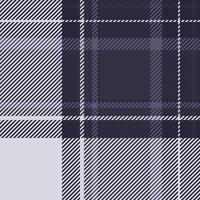 Rag plaid check seamless, printout pattern background tartan. Mosaic fabric textile texture in dark and white colors. vector