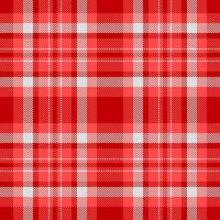 Creation plaid pattern background, fibrous textile fabric check. Girl seamless tartan texture in red and gainsboro colors. vector