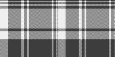 Cozy textile fabric, regular plaid texture background. Girly seamless tartan check pattern in grey and white colors. vector