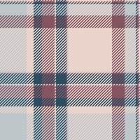 Regular seamless pattern check, scrap textile tartan. Mix background texture plaid fabric in light and sky gray colors. vector