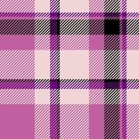 Tradition textile background seamless, relief pattern plaid check. Sketching fabric tartan texture in light and pink colors. vector