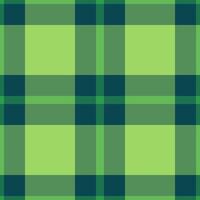 Japanese tartan background, fall fabric plaid textile. Scenery seamless check texture pattern in green and cyan colors. vector