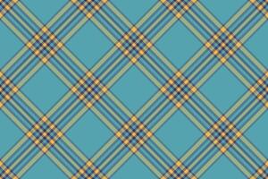Volume background pattern tartan, network seamless plaid . Inspiration textile texture fabric check in cyan and traditional gold colors. vector