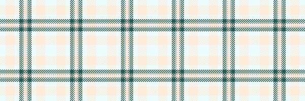 Relax fabric textile texture, surface check background. Open plaid seamless pattern tartan in azure and papaya whip colors. vector