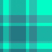 Pillow seamless fabric pattern, tissue tartan plaid. Tiny check texture background textile in cyan and bright colors. vector