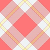 Repeating fabric textile , choice tartan plaid check. Minimal texture seamless pattern background in red and white colors. vector
