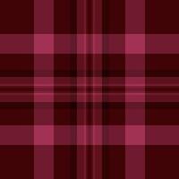 Cloth tartan background check, material texture seamless fabric. Formal textile pattern plaid in red and dark colors. vector