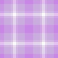 Fit textile texture plaid, strong check seamless tartan. National pattern fabric background in light and violet colors. vector